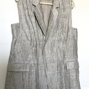 LAFAYETTE 148 NY Jacket Women's vest metallic gray